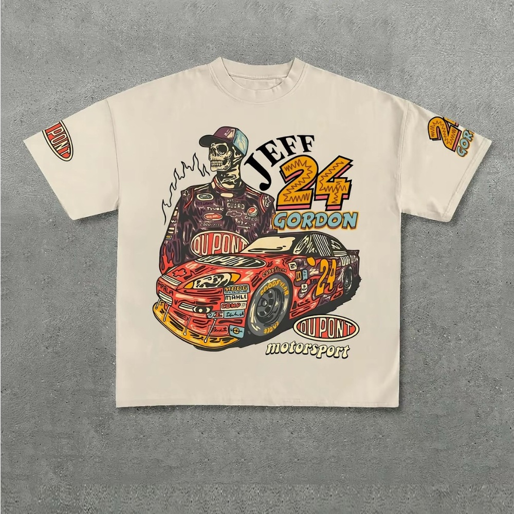 Jeff Gordon Racing T-Shirt - Cream